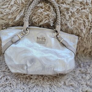 Coach Sophia Embossed Champagne Handbag